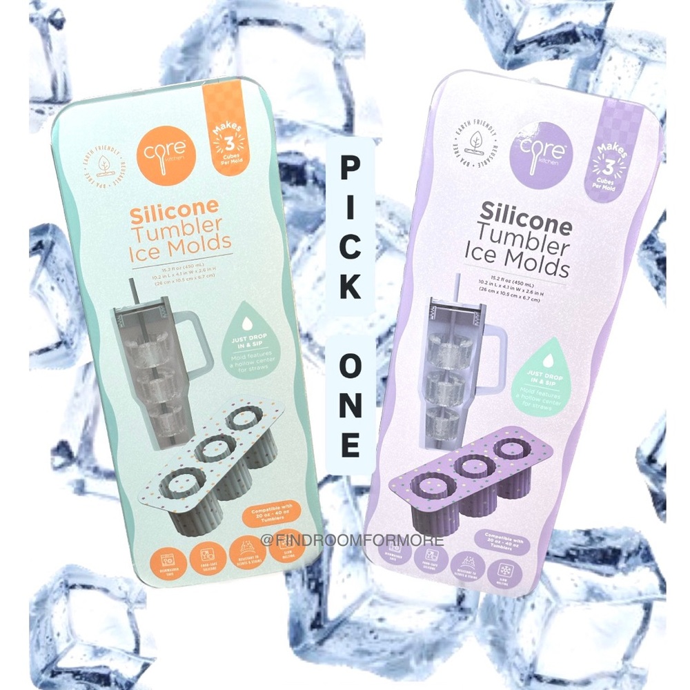 Silicone Tumbler Ice Molds
